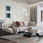 Papier peint mural texture neutre élégance et sérénité au salon - Vignette | Mr Papier Peint