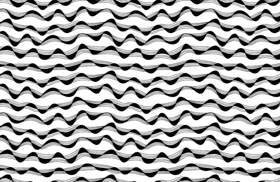 Papier peint mural à vague continue - Le meilleur Papier peint panoramique Sur mesure