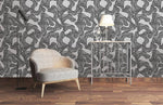 Papier peint mural abstrait complexe noir et blanc - Vignette | Mr Papier Peint