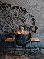 Papier peint mural abstrait en bois - Vignette | Mr Papier Peint