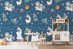 Papier peint mural Alpaga Rêve Cosmique et Fantaisie Colorée - Vignette | Mr Papier Peint