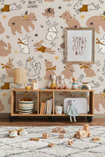 Papier peint mural Amis Lapins - Vignette | Mr Papier Peint