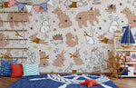 Papier peint mural Amis Lapins - Vignette | Mr Papier Peint