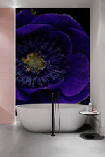 Papier peint mural Anémone bleu Élégance florale pour votre intérieur - Vignette | Mr Papier Peint