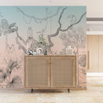 Rêve Enfantin avec Papier Peint Mural Animaux Esquissés - Vignette | Mr Papier Peint