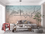Rêve Enfantin avec Papier Peint Mural Animaux Esquissés - Vignette | Mr Papier Peint