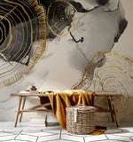 Papier peint mural Anneau Annuel œuvre d’art aux cercles envoûtants - Vignette | Mr Papier Peint