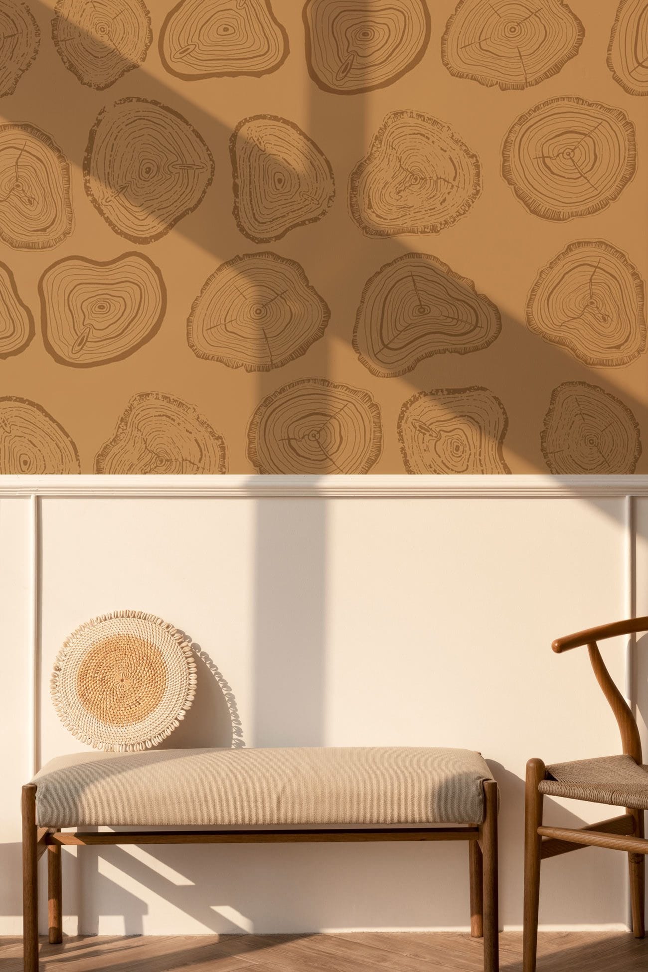 Papier Peint Mural Anneaux de Croissance - Le meilleur Papier peint panoramique Sur mesure