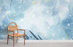 Papier peint mural aquarelle à pois blancs pour une élégance poétique - Vignette | Mr Papier Peint
