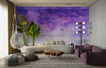 Papier peint mural aquarelle abstraite violet - Vignette | Mr Papier Peint