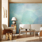 Rêverie Bleue avec Papier Peint Mural Aquarelle Panoramique - Vignette | Mr Papier Peint