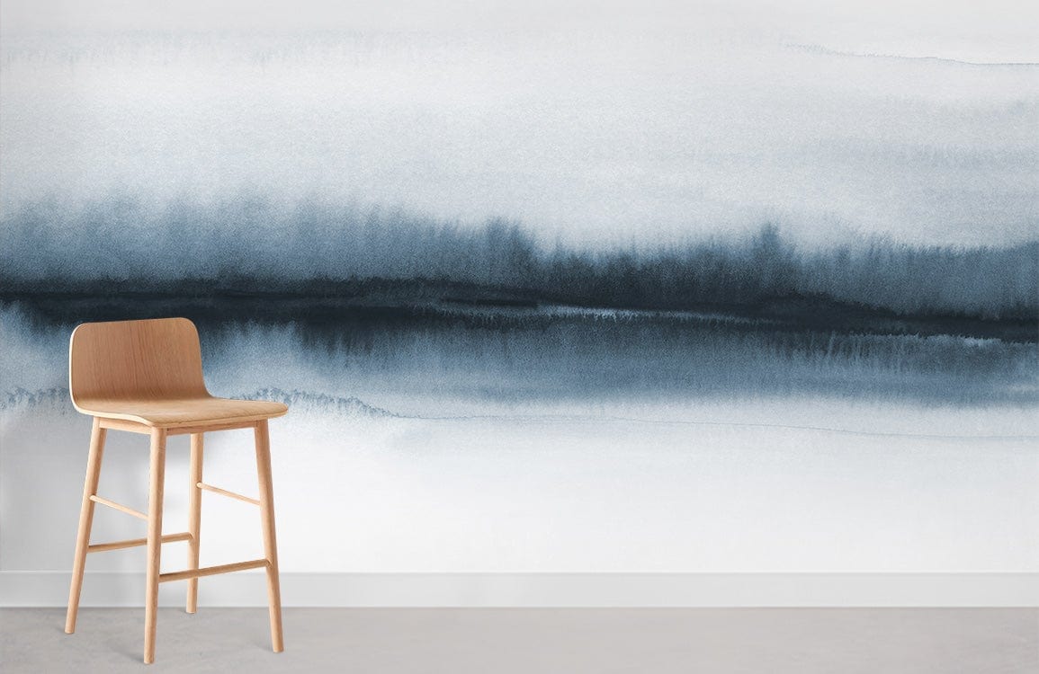 Papier peint mural aquarelle de bois - Le meilleur Papier peint panoramique Sur mesure
