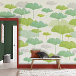 Papier peint mural aquarelle de feuilles de lotus - Vignette | Mr Papier Peint