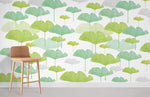 Papier peint mural aquarelle de feuilles de lotus - Vignette | Mr Papier Peint