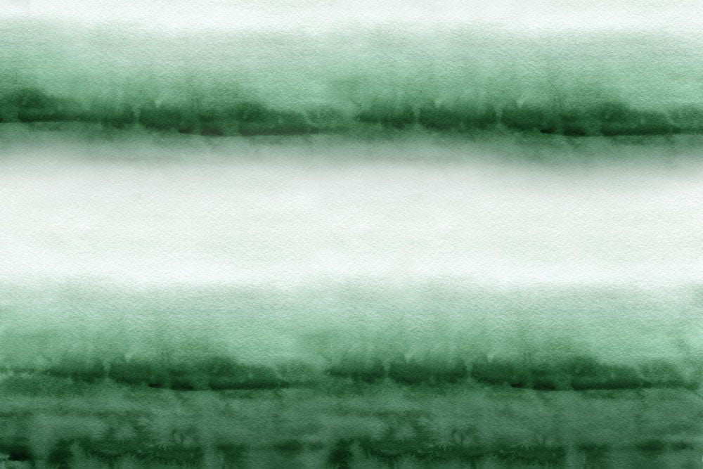 Peint mural aquarelle avec bandes horizontales vertes et blanches, idéal pour décoration intérieure