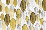 Papier peint mural aquarelle feuilles jaunes - Vignette | Mr Papier Peint