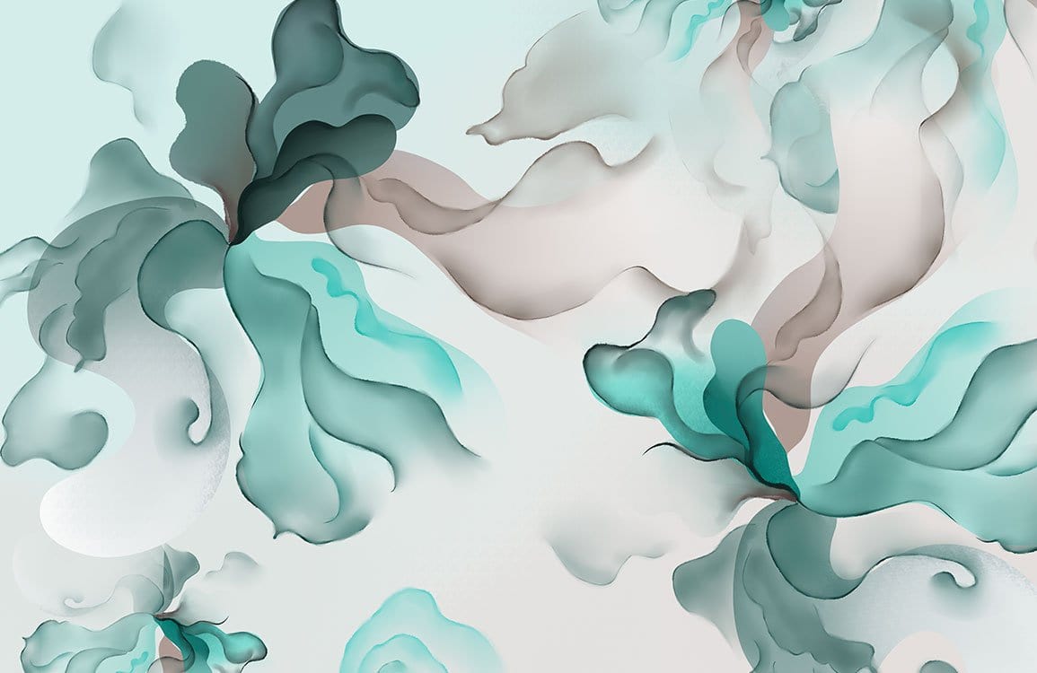 Papier Peint Mural Aquarelle Halo - Le meilleur Papier peint panoramique Sur mesure