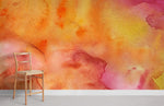 Papier peint mural aquarelle orange - Vignette | Mr Papier Peint