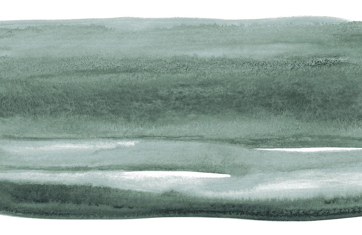 Papier peint mural aquarelle vert - Le meilleur Papier peint panoramique Sur mesure