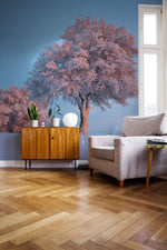 Papier peint mural Arbre solitaire enneigé - Vignette | Mr Papier Peint