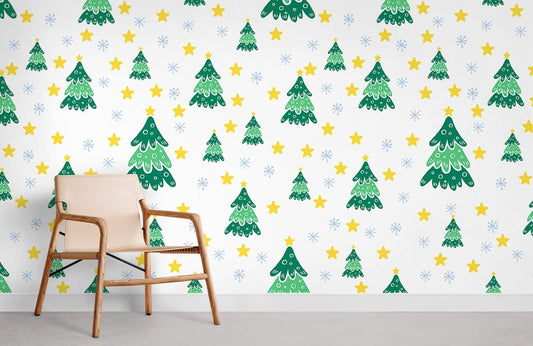 Papier peint mural Arbres Lumineux - Le meilleur Papier peint panoramique Sur mesure