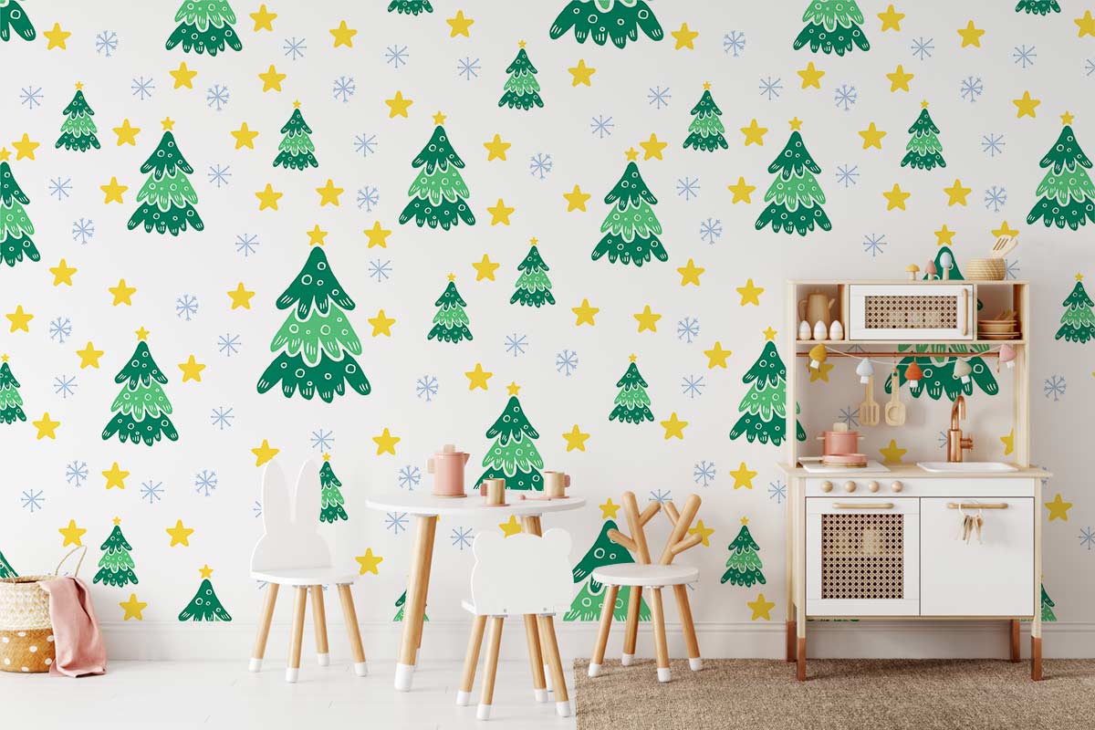 Papier peint mural Arbres Lumineux - Le meilleur Papier peint panoramique Sur mesure