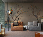 Papier peint mural arbres vintage pour un salon empreint de poésie - Vignette | Mr Papier Peint