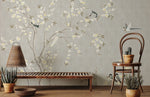 Papier peint mural Arôme de Branche arbre en fleurs et oiseaux poétiques - Vignette | Mr Papier Peint