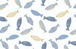 Papier peint mural Art Déco avec motifs de poissons - Vignette | Mr Papier Peint