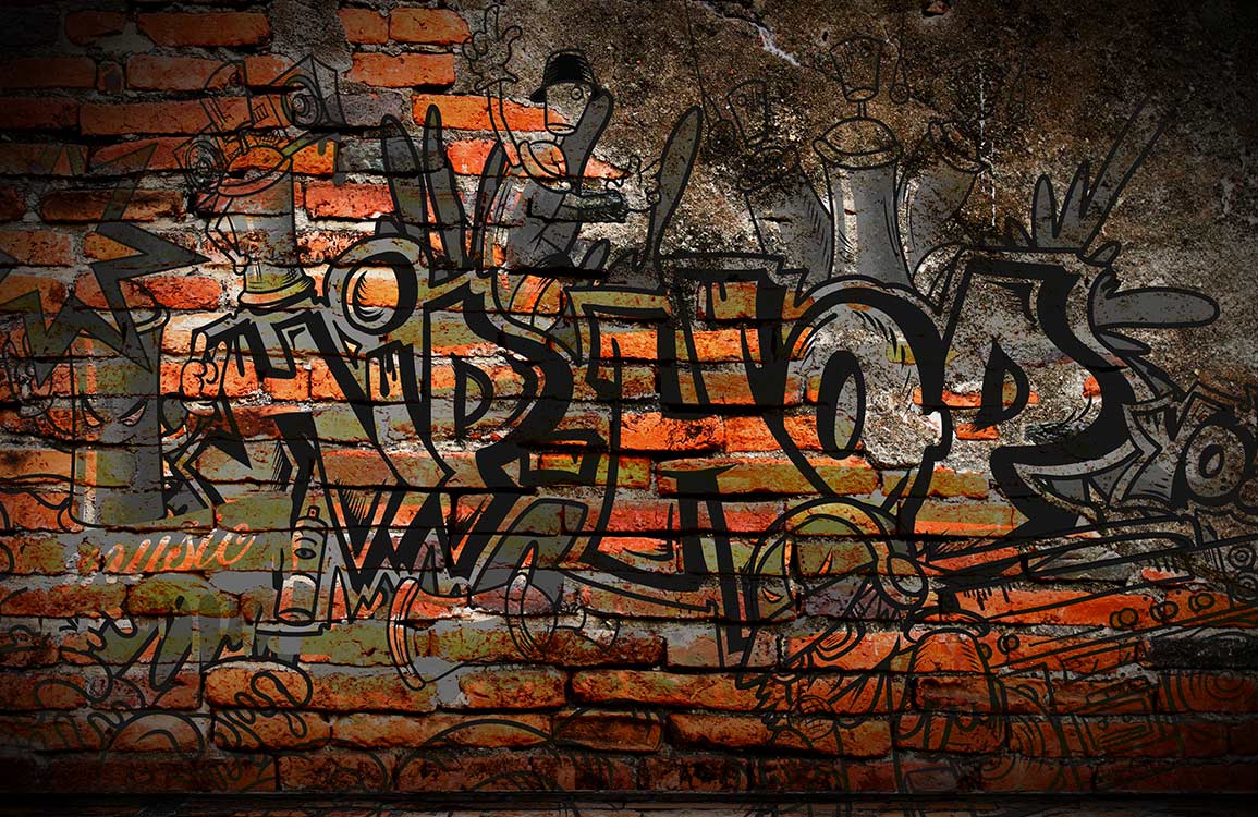 Papier peint mural Art Hip Hop II - Le meilleur Papier peint panoramique Sur mesure