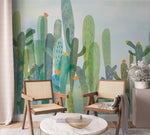 Papier peint mural artistique de cactus - Vignette | Mr Papier Peint