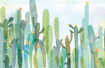 Papier peint mural artistique de cactus - Vignette | Mr Papier Peint