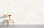 Papier peint mural astrologie blanche Soleil et mystique céleste - Vignette | Mr Papier Peint