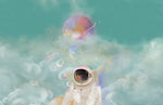 Voyage Galactique avec Papier Peint Mural Astronaute en Balade - Vignette | Mr Papier Peint