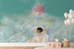 Voyage Galactique avec Papier Peint Mural Astronaute en Balade - Vignette | Mr Papier Peint