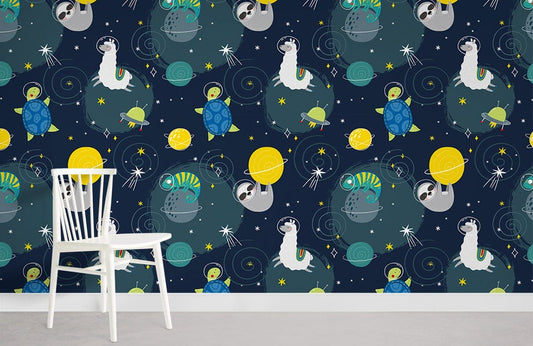 Papier peint mural Astronautes Animaux - Le meilleur Papier peint panoramique Sur mesure