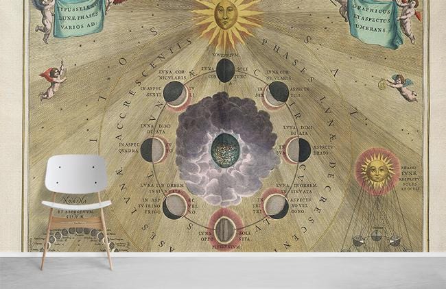 Papier peint mural Atlas Cellarius - Le meilleur Papier peint panoramique Sur mesure