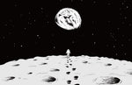 Papier peint mural Atterrissage sur la Lune pour chambre d’enfant rêveur - Vignette | Mr Papier Peint