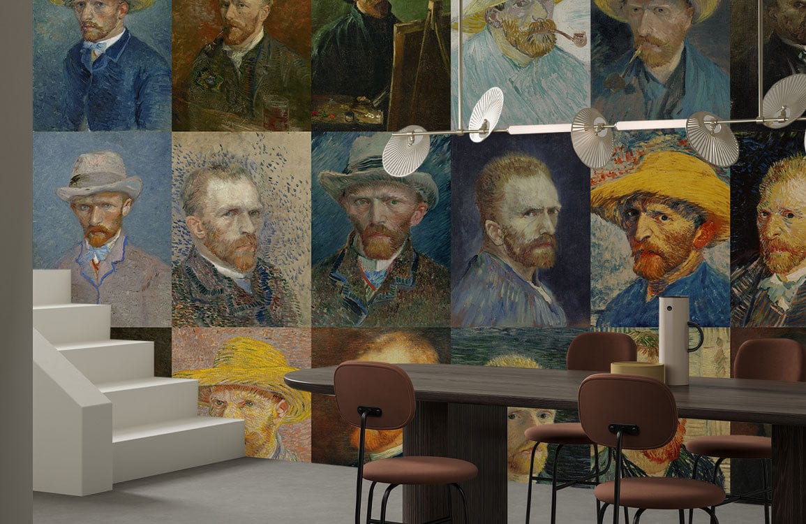 Papier peint mural Autoportrait de Van Gogh - Le meilleur Papier peint panoramique Sur mesure