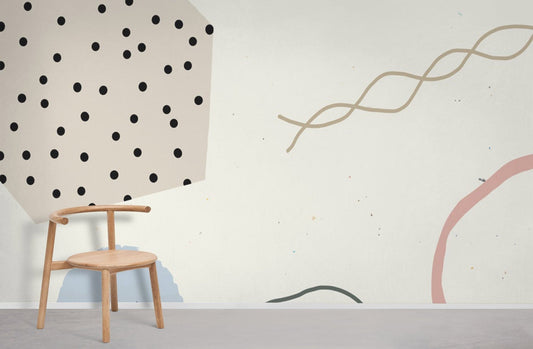 Papier Peint Mural aux Lignes Abstraites - Le meilleur Papier peint panoramique Sur mesure