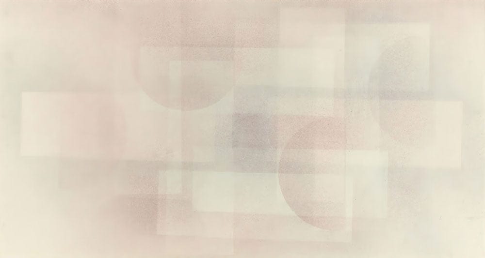 Papier peint mural aux motifs géométriques pastels avec formes floues et superposées