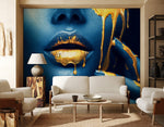 Papier peint mural Avatar Doré éclat bleu et or pour un espace féerique - Vignette | Mr Papier Peint