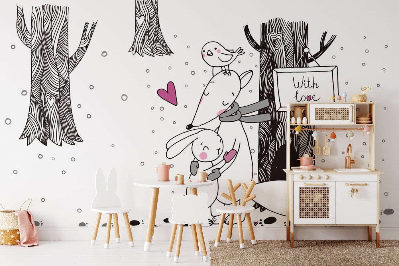 Papier peint mural Avec Amour - Le meilleur Papier peint panoramique Sur mesure