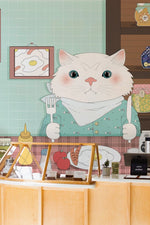 Papier peint mural avec chat et dîner - Vignette | Mr Papier Peint