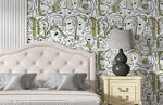 Mural aux fascinantes faces vertes pour une chambre naturelle et vivifiante - Vignette | Mr Papier Peint