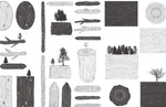 Papier peint mural Forêt de Sérénité et Textures de Bois - Vignette | Mr Papier Peint