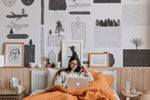 Papier peint mural Forêt de Sérénité et Textures de Bois - Vignette | Mr Papier Peint