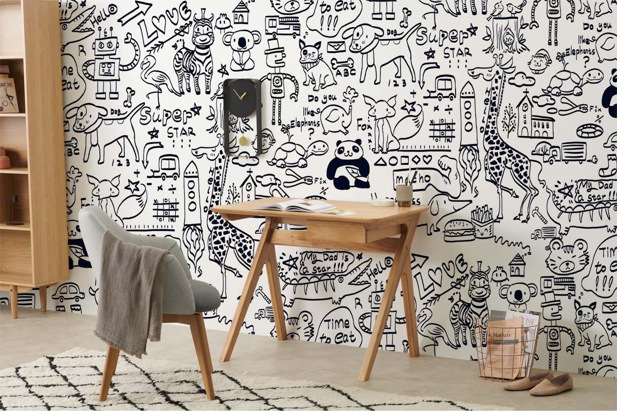 Papier peint mural avec motif d’animaux - Le meilleur Papier peint panoramique Sur mesure