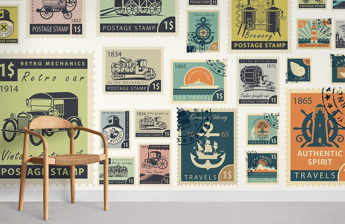 Papier peint mural avec motifs de véhicules - Le meilleur Papier peint panoramique Sur mesure