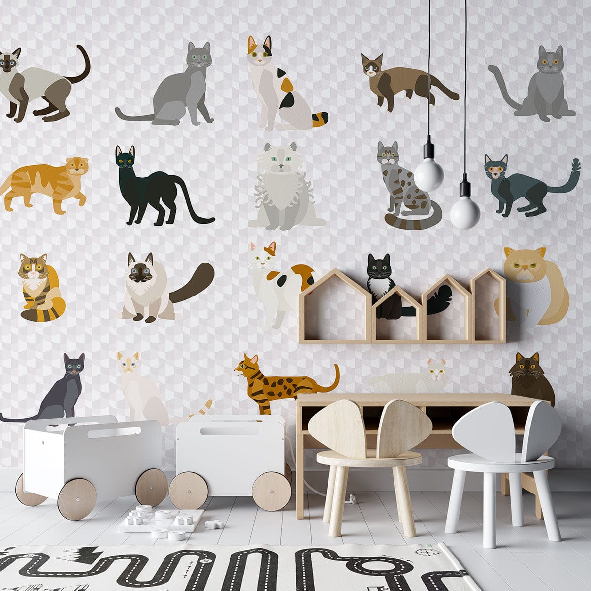 Papier peint mural avec regard de chat - Le meilleur Papier peint panoramique Sur mesure